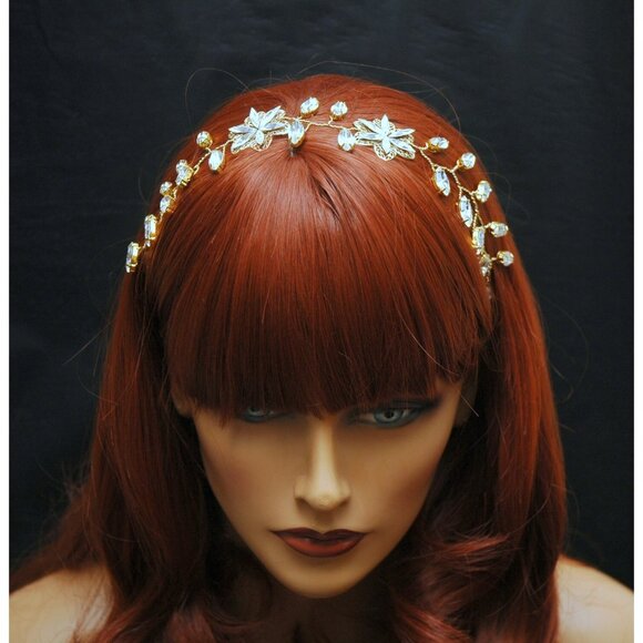 Bridal Hair Vine Bohemian Wedding Headpiece main image 4